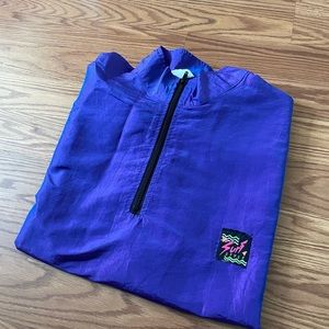 Surf Style Cropped Oversized Windbreaker